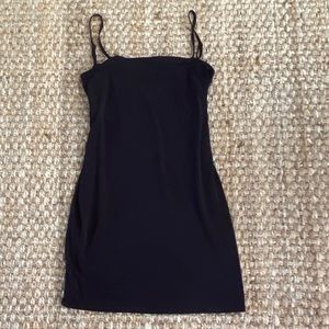 Fitted little black dress